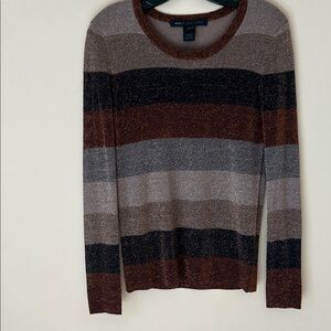 Marc By Marc Jacobs Striped Sweater - Brown, Gray, Black